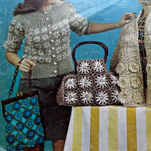 Crazy Daisy Boutique Vintage Pattern Booklet Skirt Top Dress Blanket Sweater 60s - Picture 9 of 9